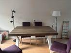 Eettafelset + salon- en bijzettafel Leen Bakker, Huis en Inrichting, Tafels | Eettafels, Ophalen, Gebruikt, 100 tot 150 cm, 150 tot 200 cm
