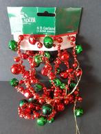 Kerstslinger met belletjes rood groen Kurt S. Adler, Diversen, Kerst, Verzenden, Nieuw