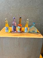 5x fles - 2.3 tot 3.5cm hoog - kunststof, Ophalen of Verzenden, Zo goed als nieuw, Poppenhuis