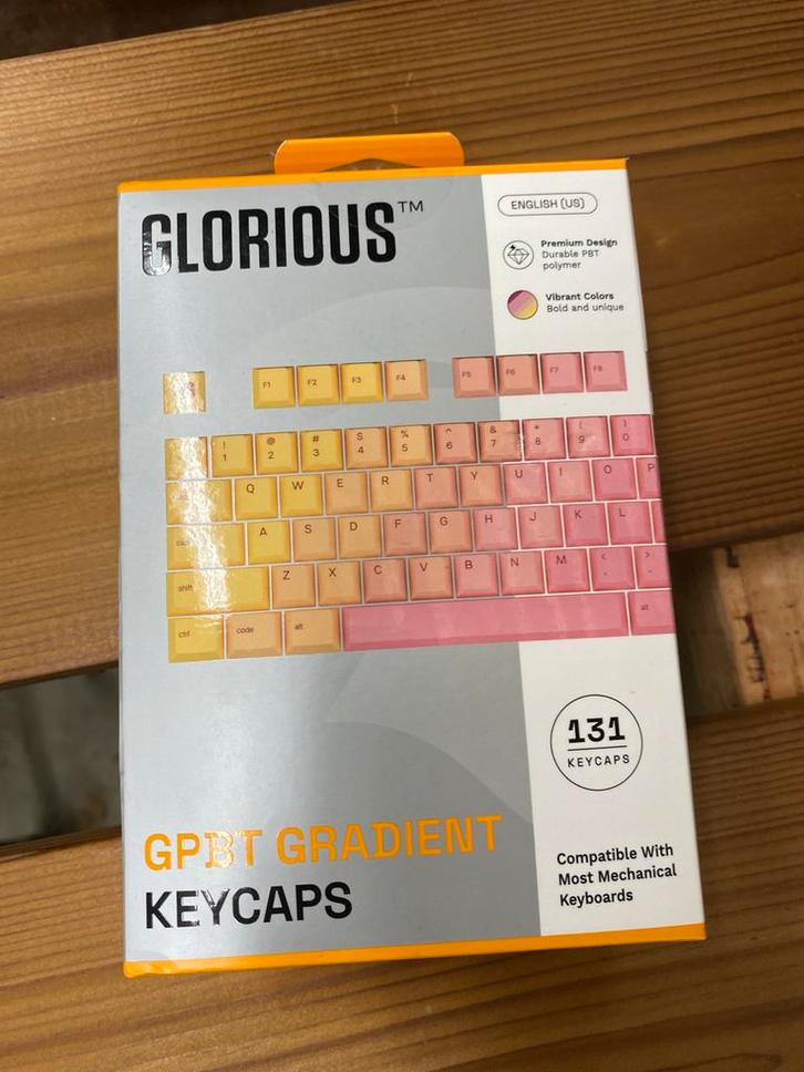 Glorious GPBT Gradient Keycaps - Nieuw, Computers en Software, Toetsenborden, Nieuw, Qwerty, Bedraad, Gaming toetsenbord, Ophalen of Verzenden