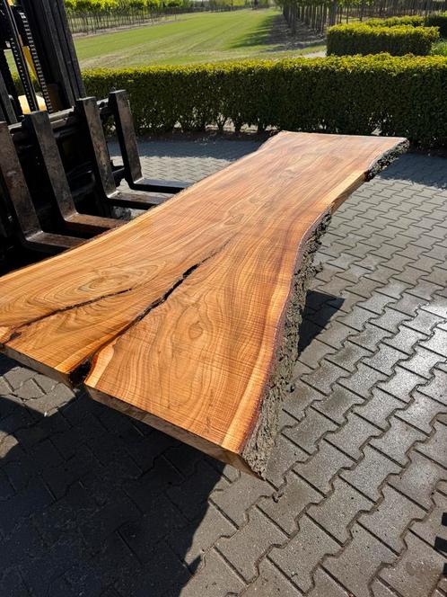 Zeer mooie boomstambladen, Tuin en Terras, Palen, Balken en Planken, Zo goed als nieuw, Planken, 250 cm of meer, Hardhout, Ophalen of Verzenden