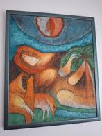 Schilderij La Fontaine - Dromerige Scène, Antiek en Kunst, Ophalen of Verzenden