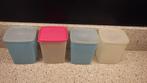 4 retro voorraadbakjes van kunststof, Ophalen of Verzenden, Overige typen