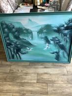 Japans schilderij met vogels, Antiek en Kunst, Ophalen