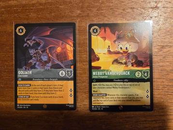 Disney Lorcana legendary set 10: Webby (93) & Goliath (173) beschikbaar voor biedingen