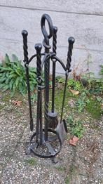 Vintage Smeedijzeren Haardstel ▪️ Haard Stel, Ophalen, Gebruikt, Onbekend, Vrijstaande haard