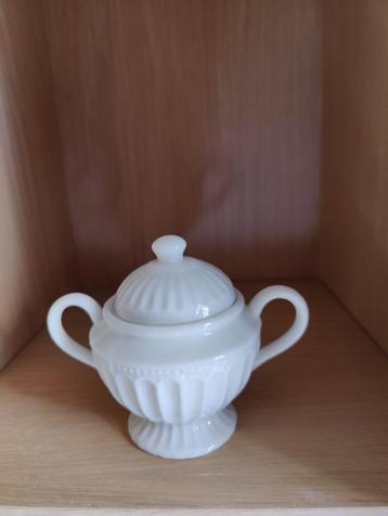 Unieke vintage brocante suikerpot beschikbaar voor biedingen