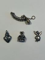 Zilveren hangertjes: Fallus, Playboy, Buddha, Hart, Ophalen of Verzenden, Zilver