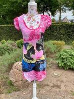 Zeer mooie zomer vintage kleurige Jurk van Louise FD maat M, Overige kleuren, Ophalen of Verzenden, Zo goed als nieuw, Onder de knie