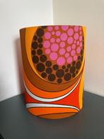 Retro seventies lampenkap oranje roze bruin, Nieuw, Minder dan 25 cm, Rond, Retro