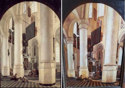 Nieuwe Kerk te Delft met het Praalgraf van Willem de Zwijger, Antiek en Kunst, Kunst | Schilderijen | Klassiek, Ophalen