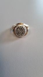 Gouden heren ring 14k / 1crt briljanten met certificaat, 20 of groter, Heer, Ophalen of Verzenden, Zo goed als nieuw