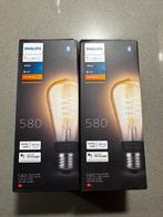 2x Philips Hue e27 thin filament 580 white, Huis en Inrichting, Lampen | Losse lampen, Ophalen, Led-lamp, Minder dan 30 watt, Nieuw