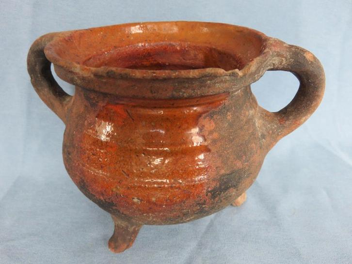 Aardewerk graap / kookpot - 15e eeuw - bodemvondst Dordrecht, Antiek en Kunst, Antiek | Keramiek en Aardewerk, Ophalen of Verzenden
