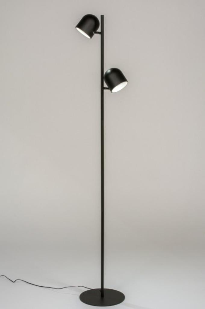 vloerlamp led touche spots zwart dimmer bank hoekbank lamp, Huis en Inrichting, Lampen | Vloerlampen, Nieuw, Metaal, Ophalen of Verzenden