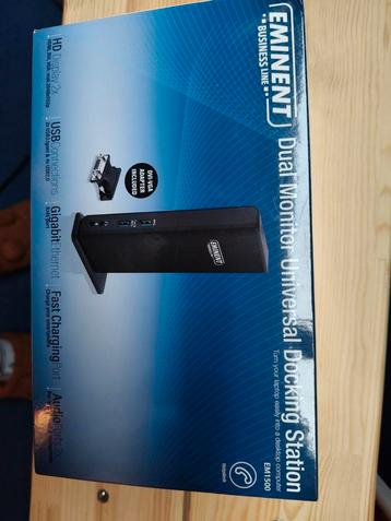 Eminent EM1500 dual monitor dockingstation  beschikbaar voor biedingen