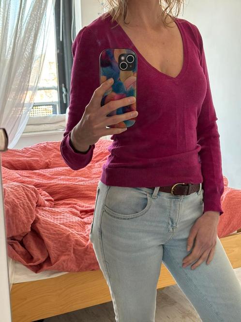 Dun magenta roze truitje Vero Moda maat S, Kleding | Dames, Truien en Vesten, Zo goed als nieuw, Maat 36 (S), Roze, Ophalen of Verzenden