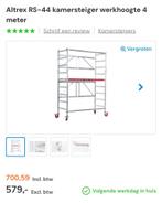Altrex rs tower kamersteiger inclusief opzetframe, Doe-het-zelf en Verbouw, Steigers, Ophalen, Zo goed als nieuw, Rolsteiger of Kamersteiger
