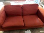 GRATIS Rode 2 persoons bank, Ophalen, Zo goed als nieuw, 75 tot 100 cm