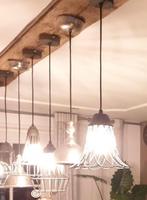 Hanglamp boven eettafel, Ophalen of Verzenden, Zo goed als nieuw, Landelijk / Industrieel, 75 cm of meer