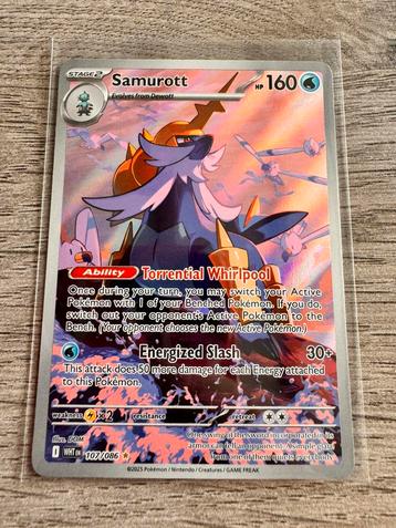 Samurott 107/086 pokemon 2025 beschikbaar voor biedingen