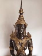 Bronzen Vergulde Tempelwachter H 75 cm, Ophalen