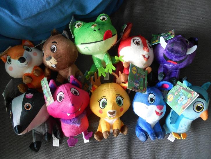 10 Lidl Bos mini`s met doe boek, Verzamelen, Supermarktacties, Lidl, Ophalen