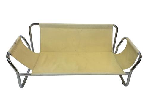 Vintage bauhaus bankje Johan Bertil Borkum jaren 80 Ikea, Huis en Inrichting, Banken | Sofa's en Chaises Longues, Zo goed als nieuw