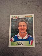 Panini sticker Euro 96 Engeland. David Ginola Frankrijk., Verzenden, Zo goed als nieuw, Sticker