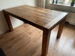 Massief houten eettafel, Ophalen, Gebruikt, 50 tot 100 cm, Vijf personen of meer