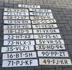 Lot 23x kentekenplaten wit / aanhanger kentekens, Ophalen of Verzenden, Gebruikt, Auto's