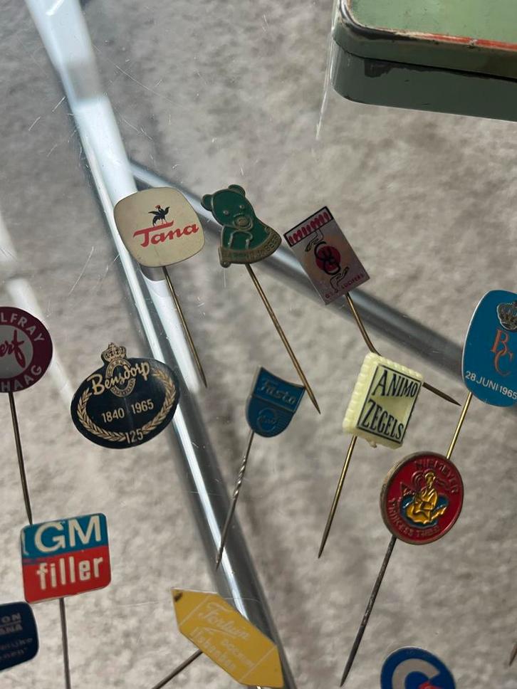 Collectie: 50+ Oude Speltjes Jaren '50-'60, Verzamelen, Speldjes, Pins en Buttons, Gebruikt, Speldje of Pin, Merk, Ophalen