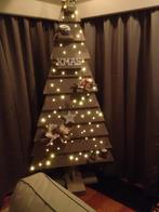 Kestboom steigerhout met lampjes, Diversen, Kerst, Ophalen of Verzenden, Zo goed als nieuw