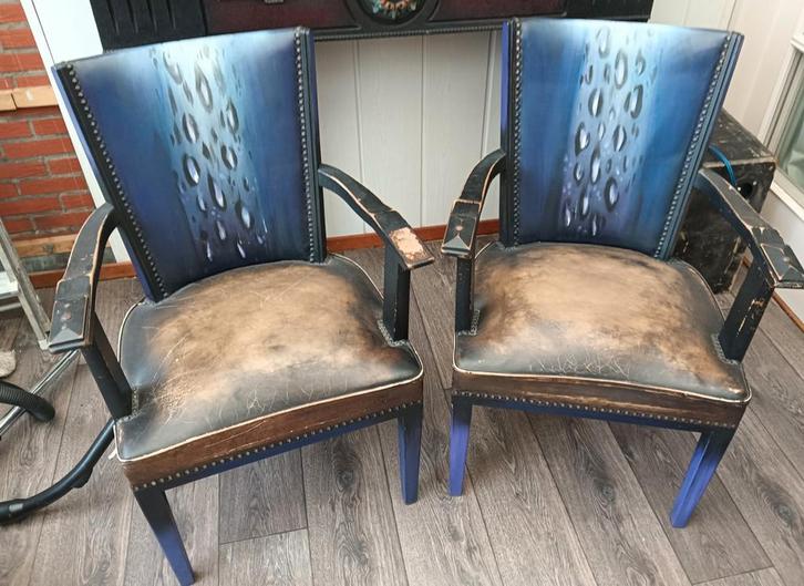 Antieke Stoelen, Kunstzinnig Bewerkt, Antiek en Kunst, Antiek | Meubels | Stoelen en Banken, Ophalen