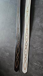 Riemen set: Wit & Zwart, ca. 90cm, Ophalen, 3 tot 5 cm, Wit, Tailleriem