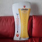 Emaille reliëf reclamebord Wieckse bier., Verzamelen, Biermerken, Ophalen, Zo goed als nieuw, Reclamebord, Plaat of Schild, Overige merken