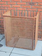 Prachtig groot Art Deco antiek stalen haarscherm €89, Ophalen of Verzenden, Zo goed als nieuw, Vrijstaande haard, Houthaard