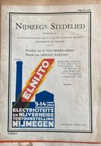 Bladmuziek Nijmeeg’s Stedelied uit 1929, Muziek en Instrumenten, Bladmuziek, Ophalen of Verzenden, Zo goed als nieuw, Artiest of Componist