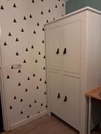 Kledingkast wit hout., Ophalen, 50 tot 100 cm, 150 tot 200 cm, 50 tot 75 cm