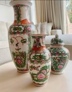 Set van 3 vintage porseleinen Chinese vazen, Antiek en Kunst, Antiek | Vazen, Ophalen
