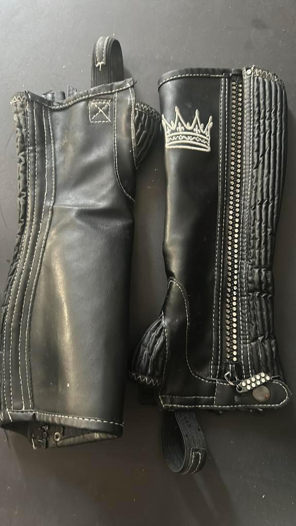 Chaps Epplejeck Sparkle Kids Zwart, Dieren en Toebehoren, Paardrijkleding, Nieuw, Schoeisel, Dressuur, Ophalen of Verzenden