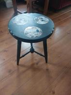 Bijzettafeltje met tegeltjes, Minder dan 55 cm, Rond, Ophalen of Verzenden, Zo goed als nieuw