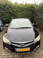 Honda Civic 1.3 Vtec Hybrid 4DR C-tr. 2007 Zwart, Auto's, Zwart, 22 km/l, Sedan, 1339 cc
