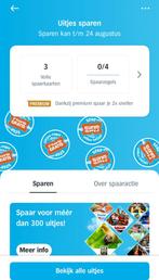 Ah uitjeszegels 3 volle digitale spaarkaarten, Albert Heijn, Ophalen of Verzenden