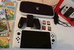 Nintendo Switch OLED + 4 Games Zo goed als nieuw!, Spelcomputers en Games, Games | Nintendo Switch, Online, 2 spelers, Zo goed als nieuw