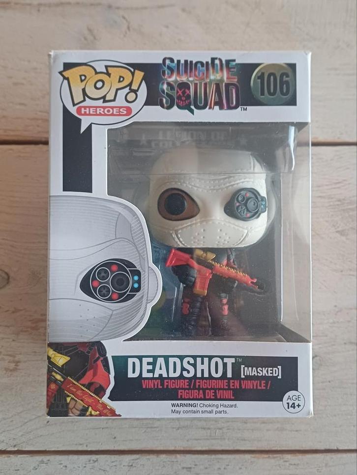 Funko Pop #106 Deadshot (Masked) [Suicide Squad], Verzamelen, Poppetjes en Figuurtjes, Zo goed als nieuw, Ophalen of Verzenden