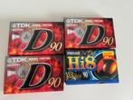 3x TDK-D90 en 1x Maxell Hi8 XR metal 90, 2 t/m 25 bandjes, Overige genres, Ophalen of Verzenden, Nieuw in verpakking