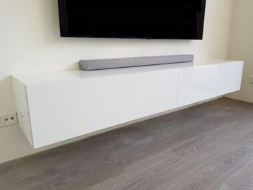NIEUW Tv-meubel Slide 200 volledig Hoogglans wit MONTAGE 80 beschikbaar voor biedingen