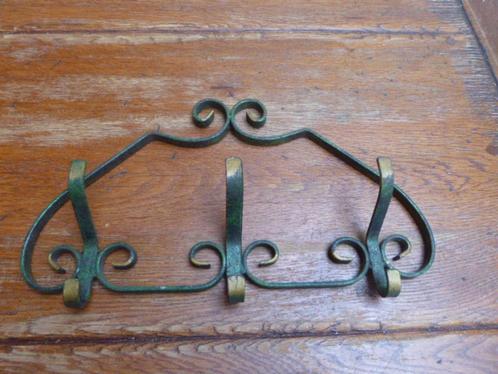 Vintage smeedijzeren kapstokje., Antiek en Kunst, Antiek | Woonaccessoires, Ophalen of Verzenden
