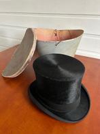 Antieke Hoge Heren hoed met hoedendoos., Verzenden, Heren, Overige merken